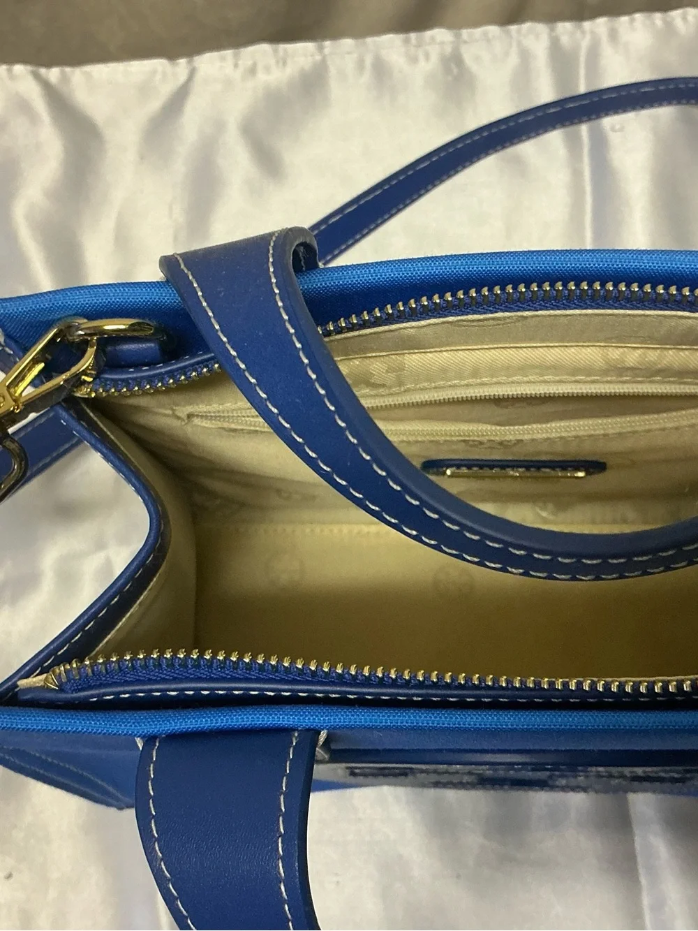 Classic Structured Tote Bag in Bright Blue